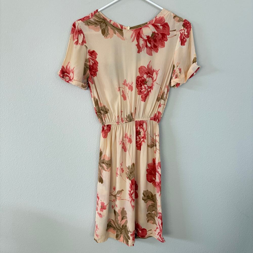 CHRISTY DAWN Rose Floral Mini Dress (S)